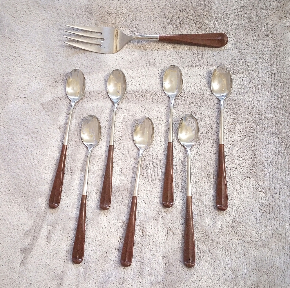 MCM Ekco Eterna Iced Tea Spoons Meat Fork